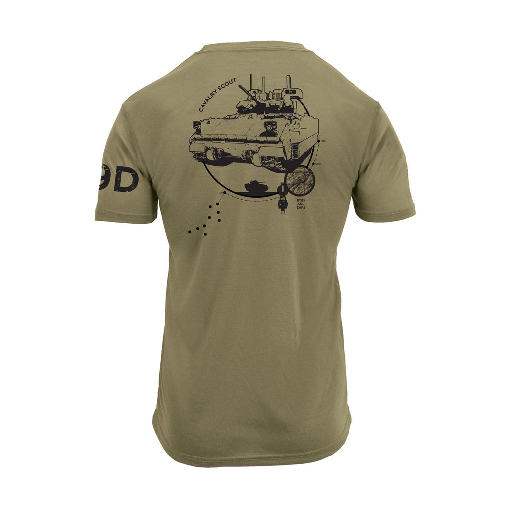 19D Bradley Cavalry Scout (coyote) Army Tshirt